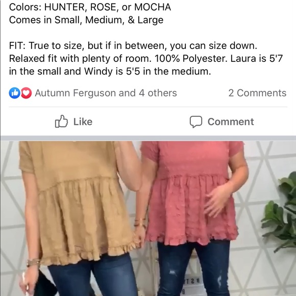 entro Rose Pink Crinkle Blouse from Flaunt Boutique Size M - Picture 2 of 3